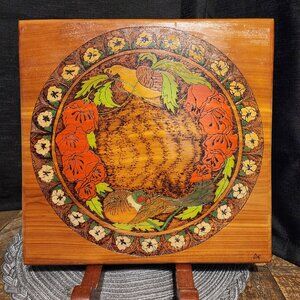 Wood Folk Art Pheasant Plaque